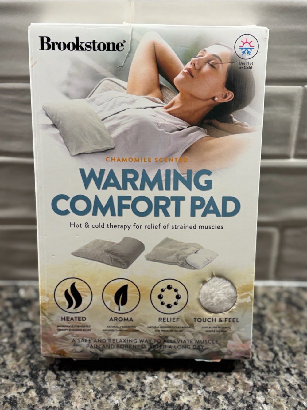 Brookstone Chamomile Scented Warming Comfort Pad - Light  Plush